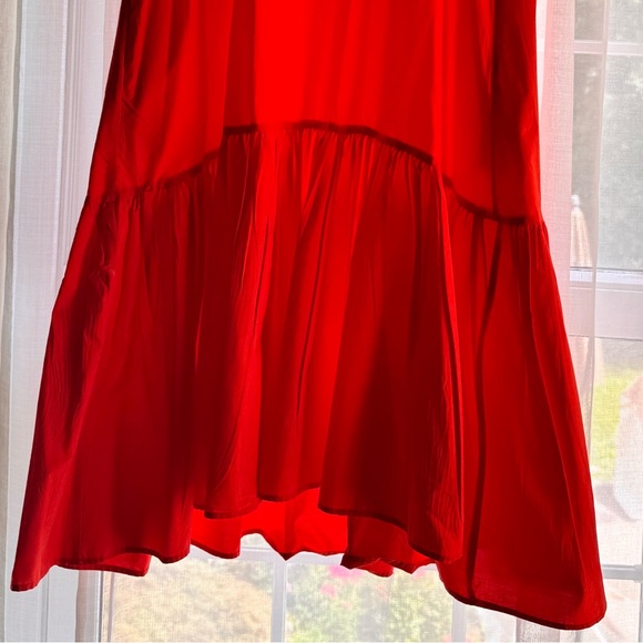 WHIT TWO orange/red midi dress, size s - Picture 5 of 5